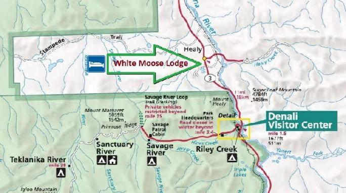 White Moose Lodge Healy Exterior foto
